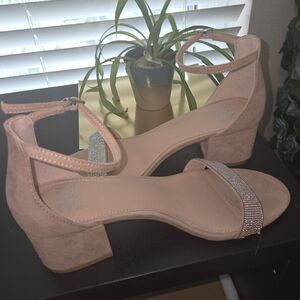 Elegant Tan Suede Stiletto Heels